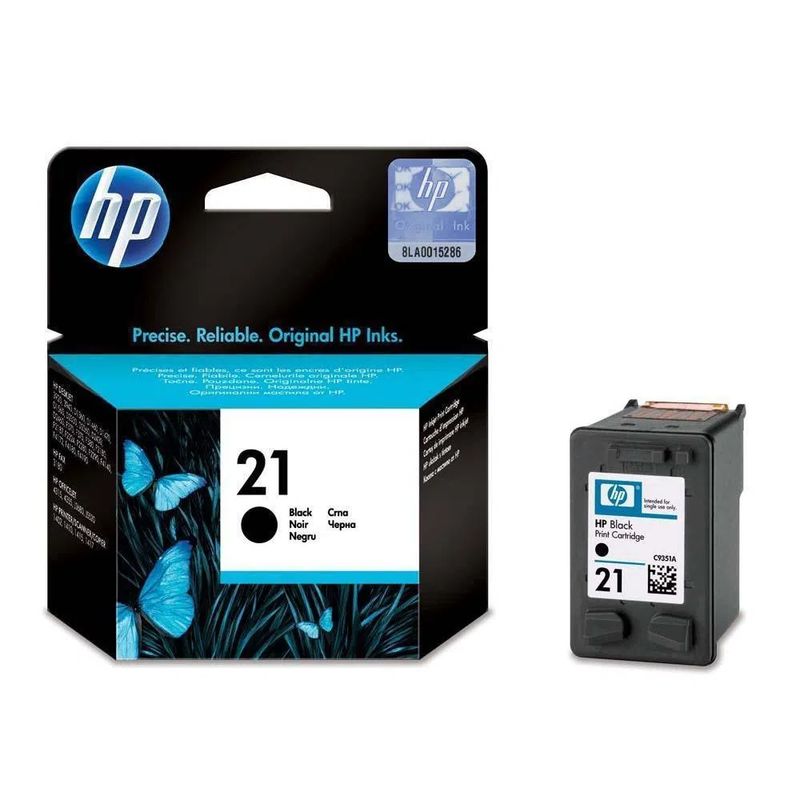 HEWLETT PACKARD - CARTUCHO ORIGINAL NEGRO HP 21 Para Deskjet D1320 D1420 D1460 D1520
