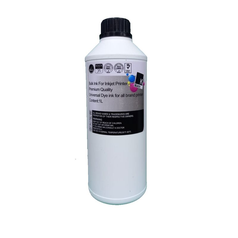 GENERICO - Litro Tinta Recargar Cartuchos O Rellenar Sistema Compatible con Marca Hp