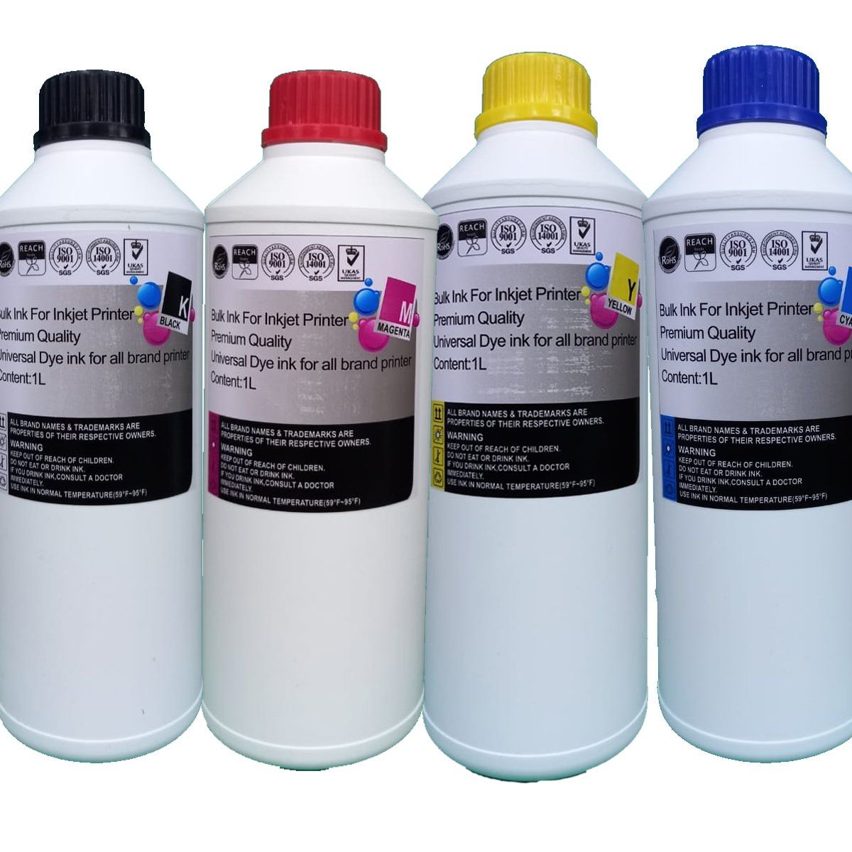 GENERICO - Litro Tinta Recargar Cartuchos O Rellenar Sistema Compatible con Marca Hp