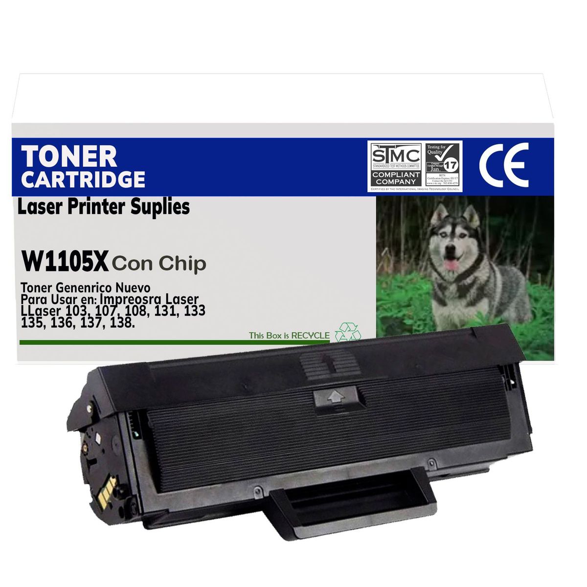 GENERICO - Toner Genérico 105 - Para Laser 135w 136a 137fnw - Con Chip