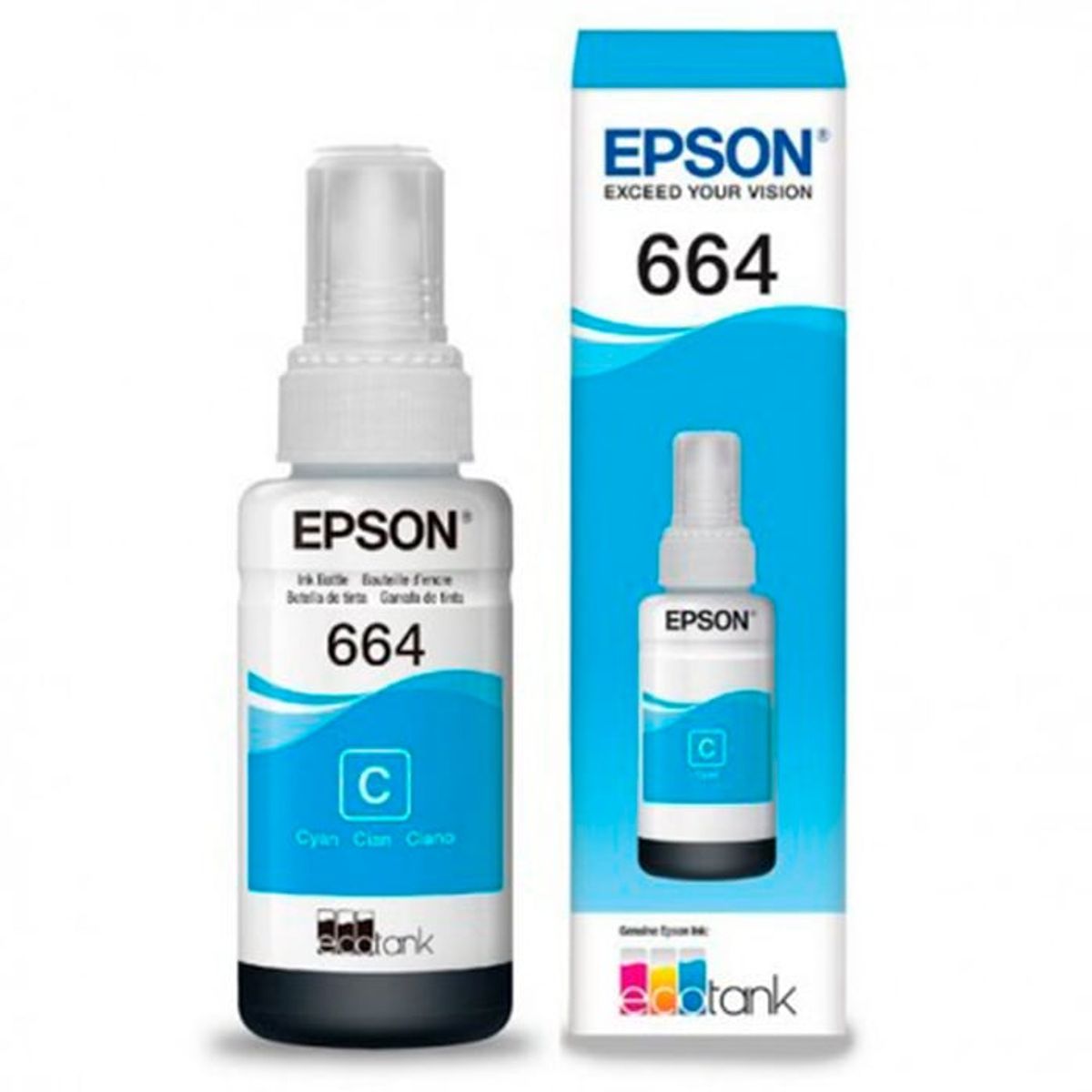 EPSON - Tinta 664 Original Para Epson  L555 L210 L355 L395 L380 L475