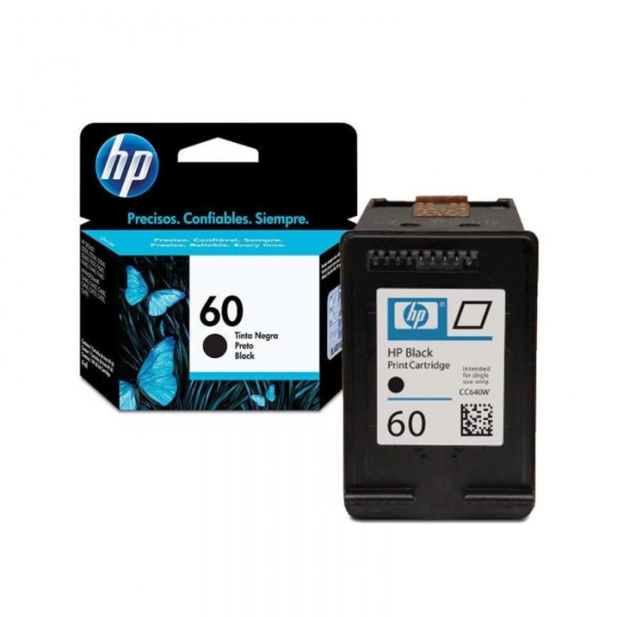 GENERICO - Cartucho 60 Original Negro Para Hp D1660 F4480 D110a D2545