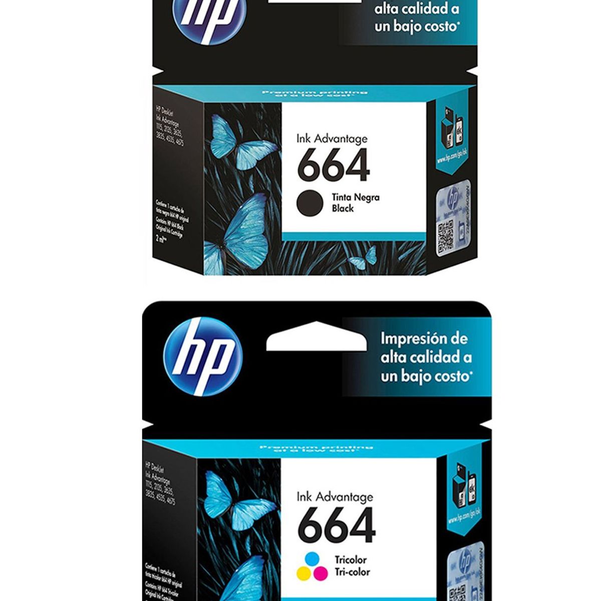 HEWLETT PACKARD - Cartuchos Originales 664 + Tinta Para 2135 2675 3635 3785