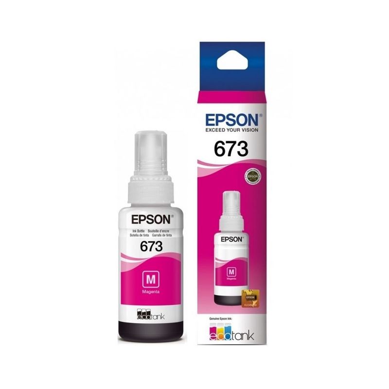 EPSON - Tinta 673 Magenta Imp Epson L800, L805, L810, L1800 Original