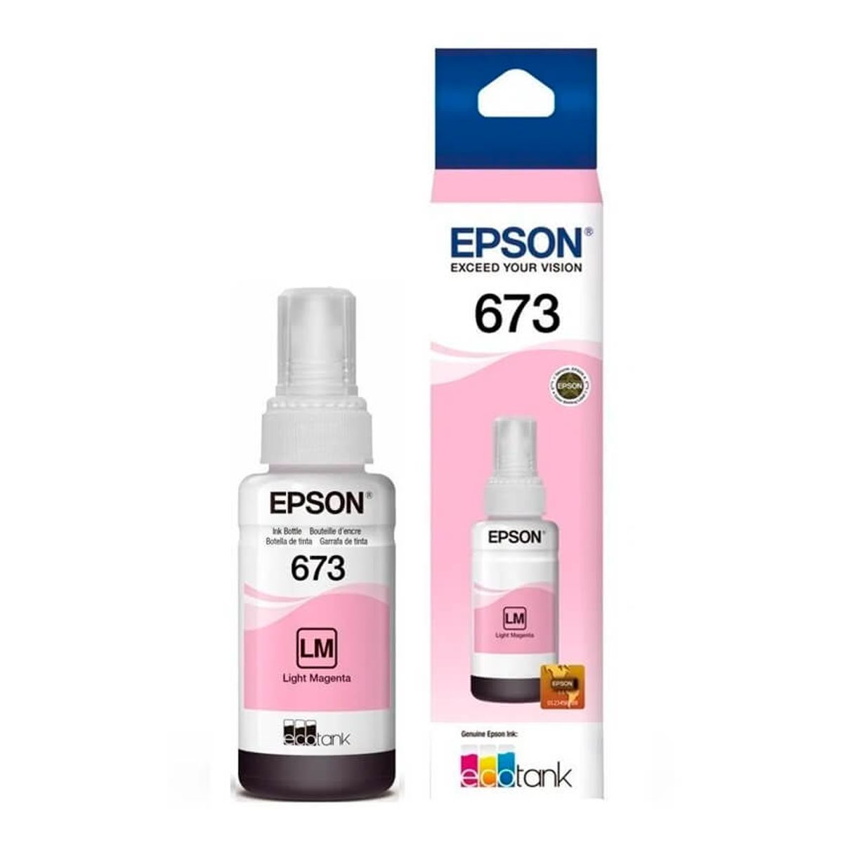 EPSON - Tinta 673 Light Magenta Imp Epson L800, L805, L810, L1800 Original