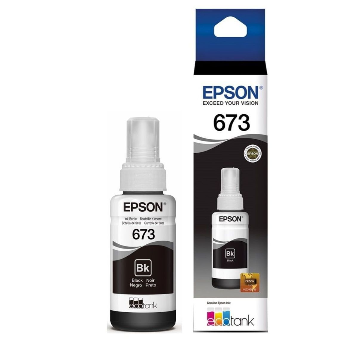 EPSON - Tinta 673 Negra Imp Epson L800, L805, L810, L1800 Original