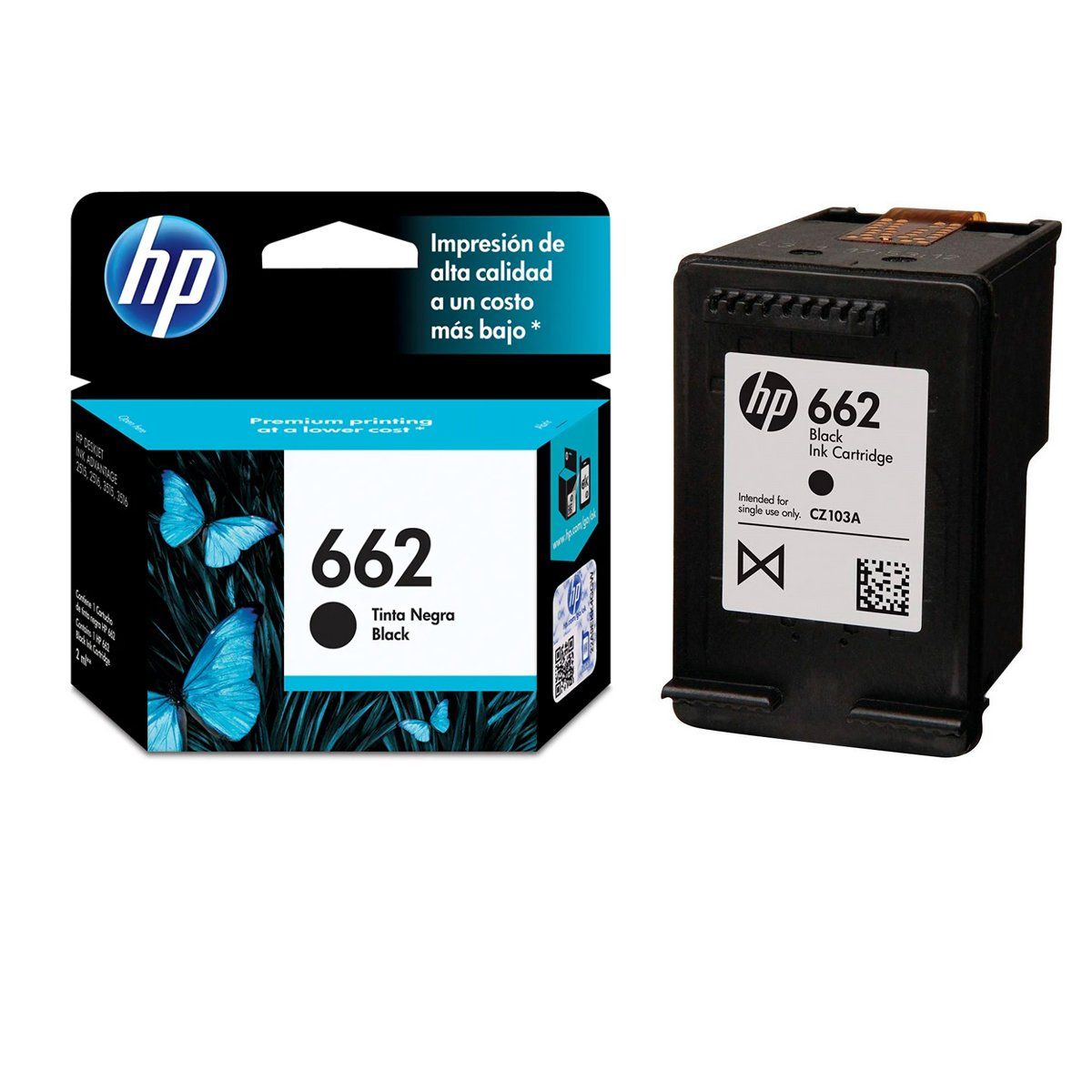 HEWLETT PACKARD - Kit 2 Cartuchos Hp 662 Originales Deskjet 1015 1515 2515 2545 2545