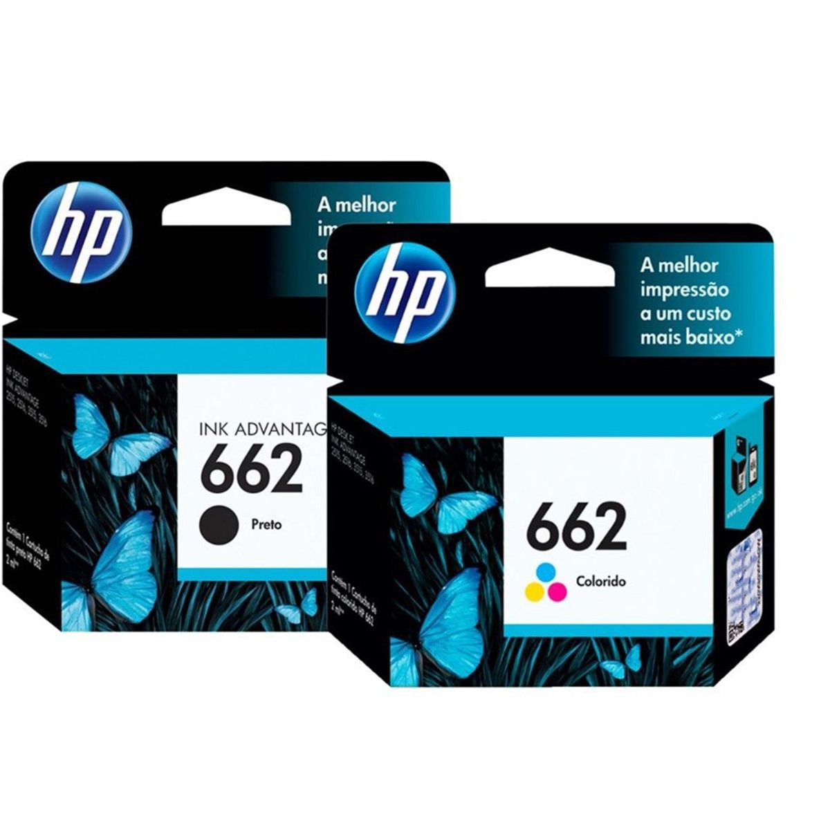 HEWLETT PACKARD - Kit 2 Cartuchos Hp 662 Originales Deskjet 1015 1515 2515 2545 2545