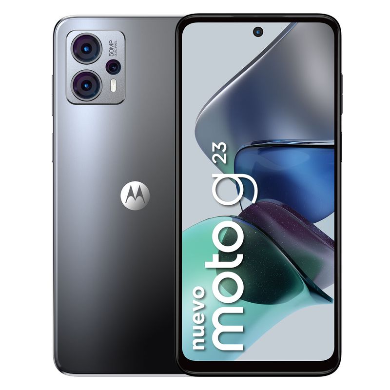 MOTOROLA - Celular Motorola Moto G23 128GB 4GB RAM Dual SIM Gris
