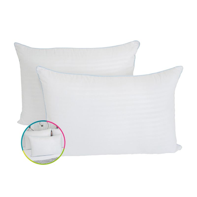 HOGARETO - Set x 2 Almohadas Premium 70x50cm Hogareto Blanco
