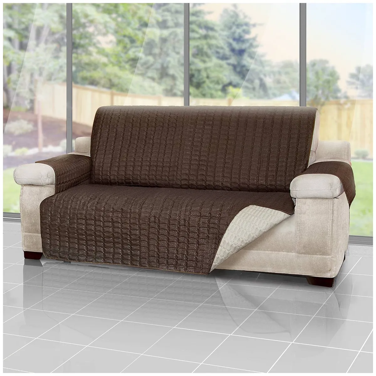 ENERGY PLUS - Forro protector de sofá y muebles reversible