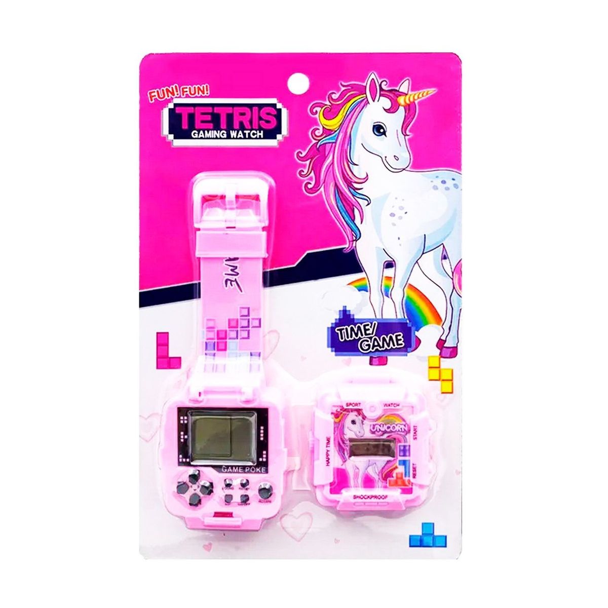 DAYOSHOP - Reloj Infantil Con Tetris Para Niñas Unicornio  Baterias