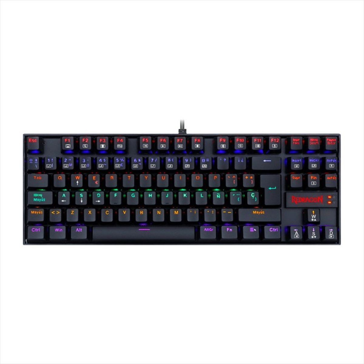 REDRAGON - Teclado Gamer Mecánico Redragon K552-KR-SP Kumara 2 / Switch Red