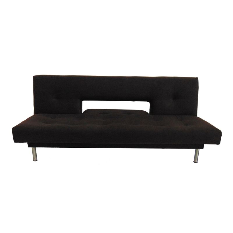 SOFA MARKET - Sofa Cama Space Clic Clac Tela Negro
