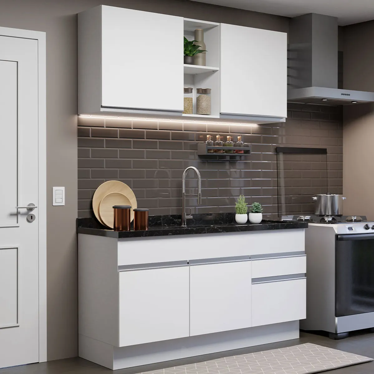 MADESA - Cocina Integral Glamy 1.50 Metros 02