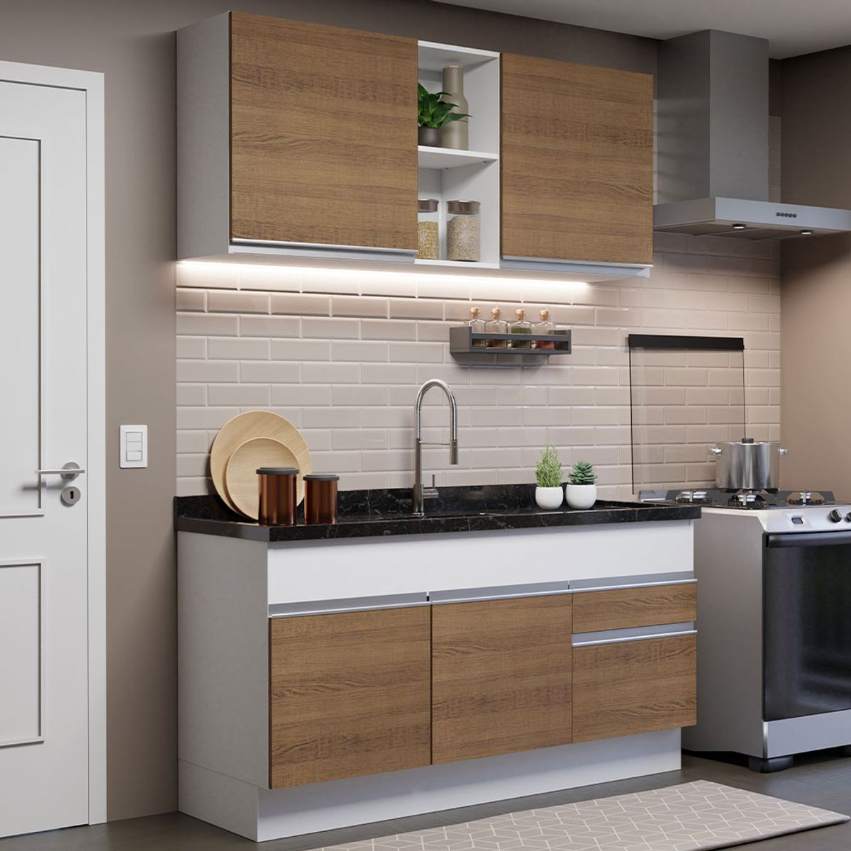 MADESA - Cocina Integral Glamy 1.50 Metros 02