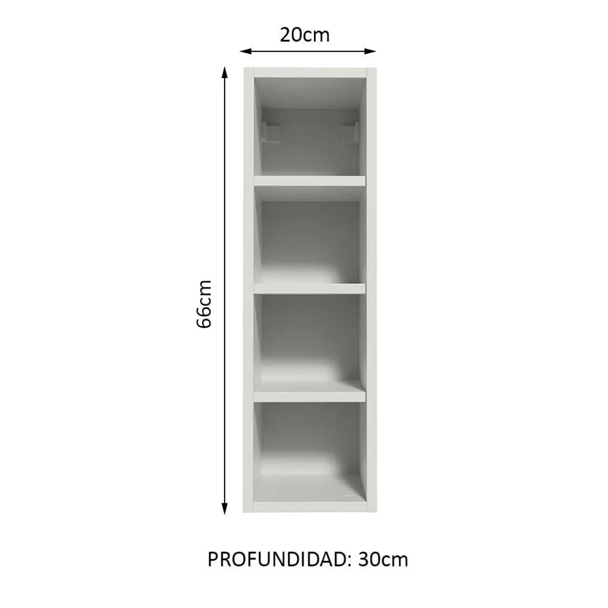 MADESA - Mueble de Cocina Superior Portabotellas Acordes 4 Nichos 20 cm