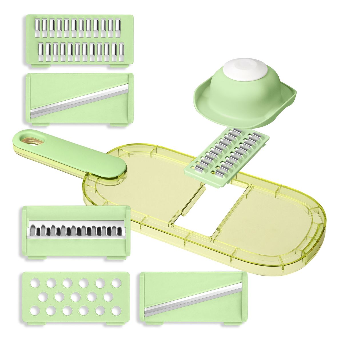 CHEF MASTER - Rallador y pelador de cocina con protector 6en1 Chef Master