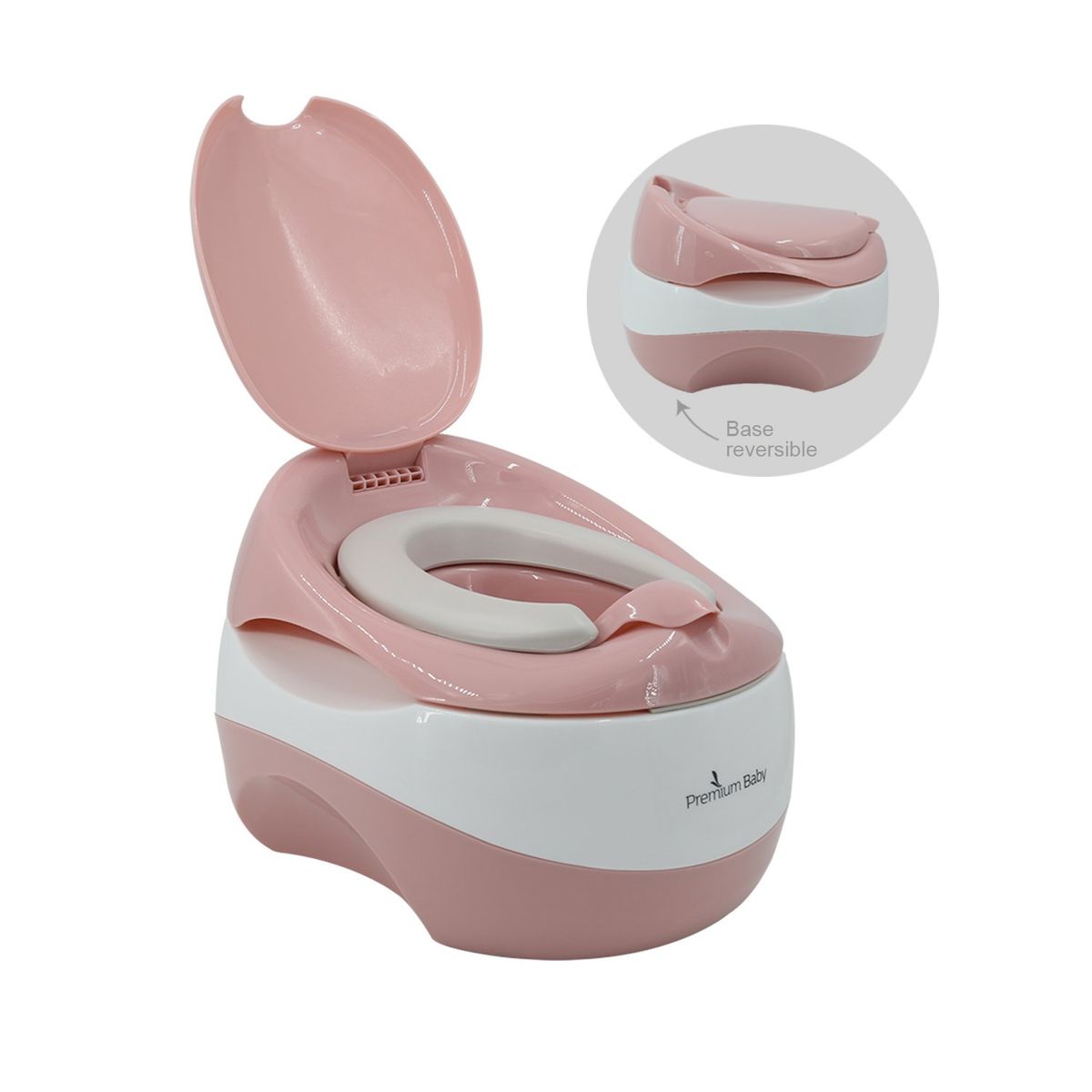 PREMIUM BABY - Vasenilla Bebe 3 en 1 Premium Baby Vera Rosa