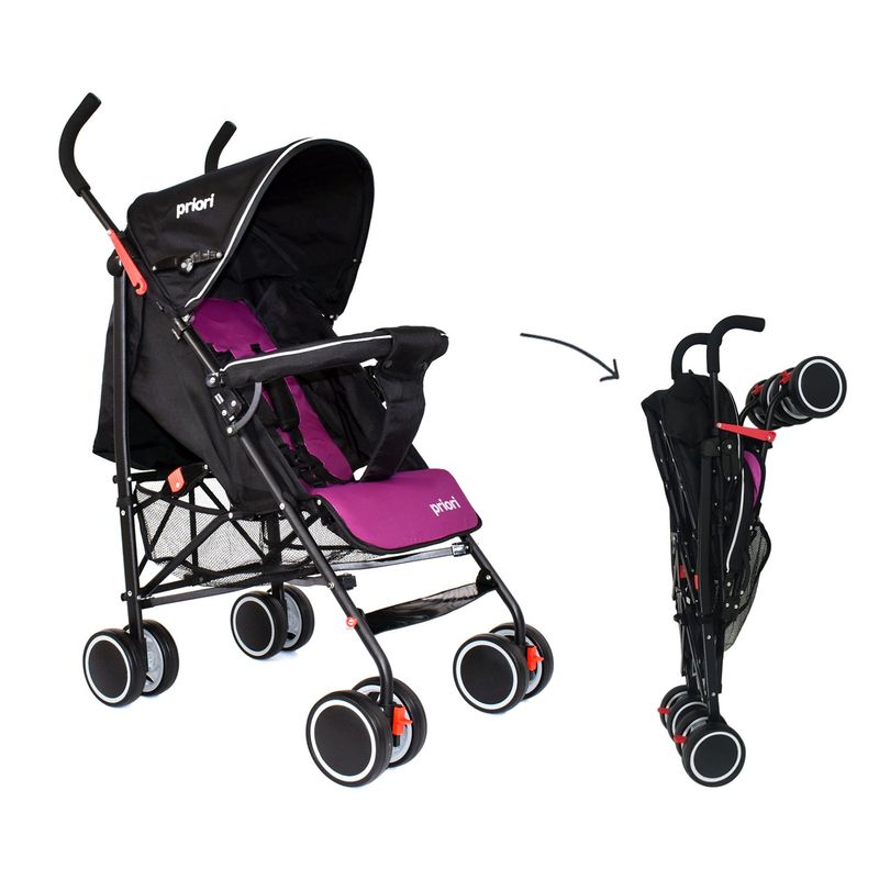 PRIORI - Coche Paseador Bebe Priori Veneto-Purpura