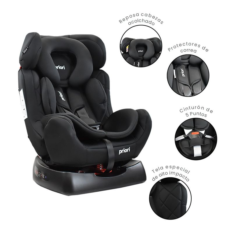 PRIORI - Silla carro bebe focus priori negro