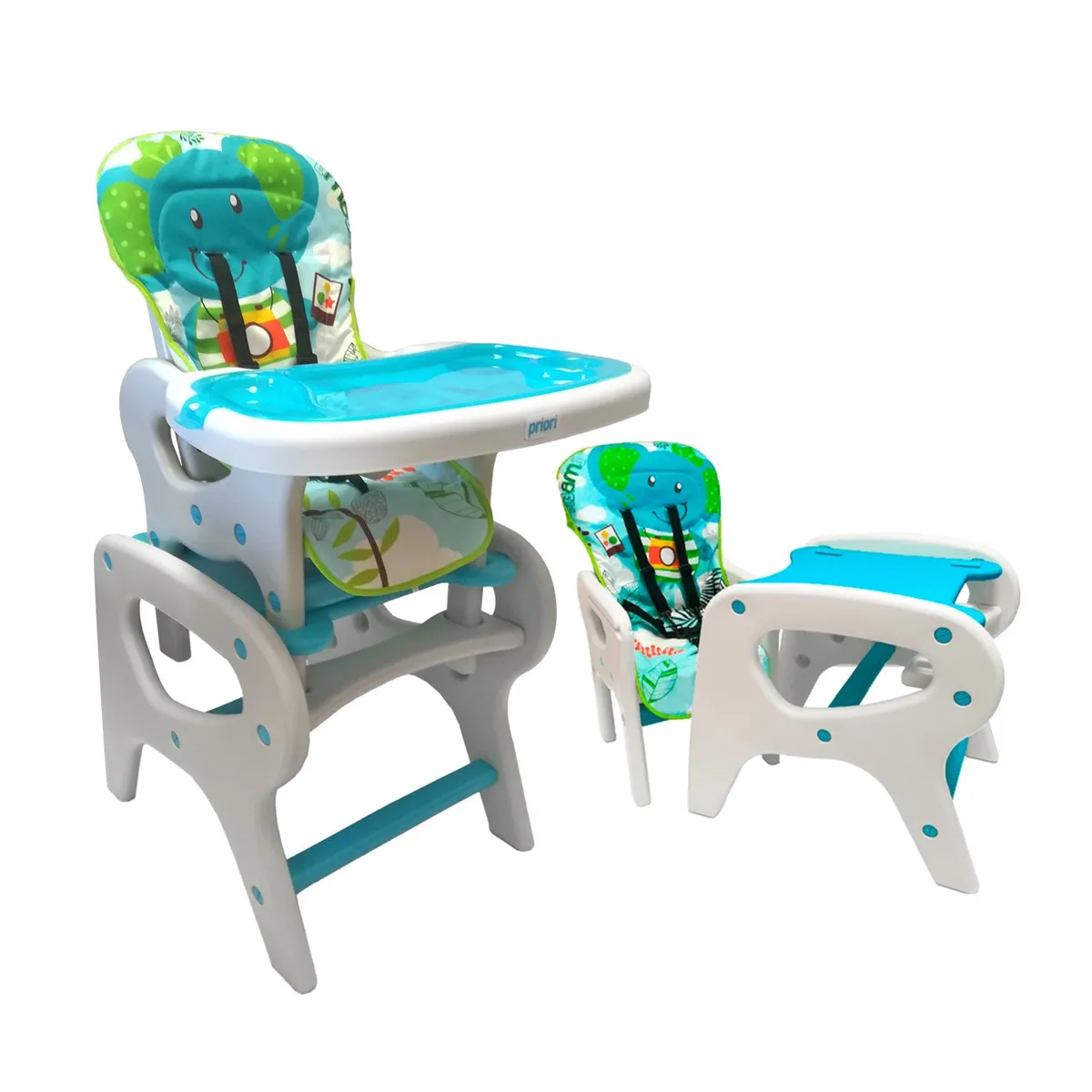 PRIORI - Silla Comedor Bebe 2 En 1 Priori PCM10-Azul