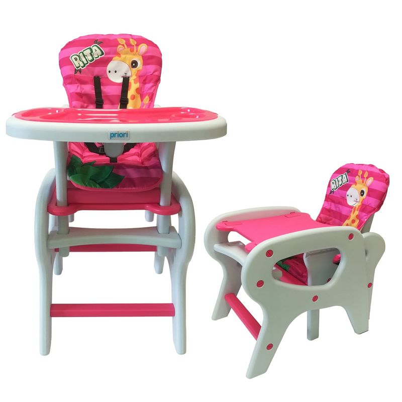 PRIORI - Silla Comedor Bebe Priori PCM-10-Rosado Rita