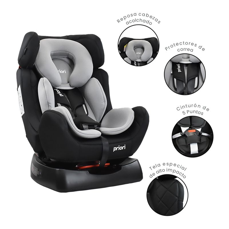 PRIORI - Silla Carro Bebe Focus Priori Gris
