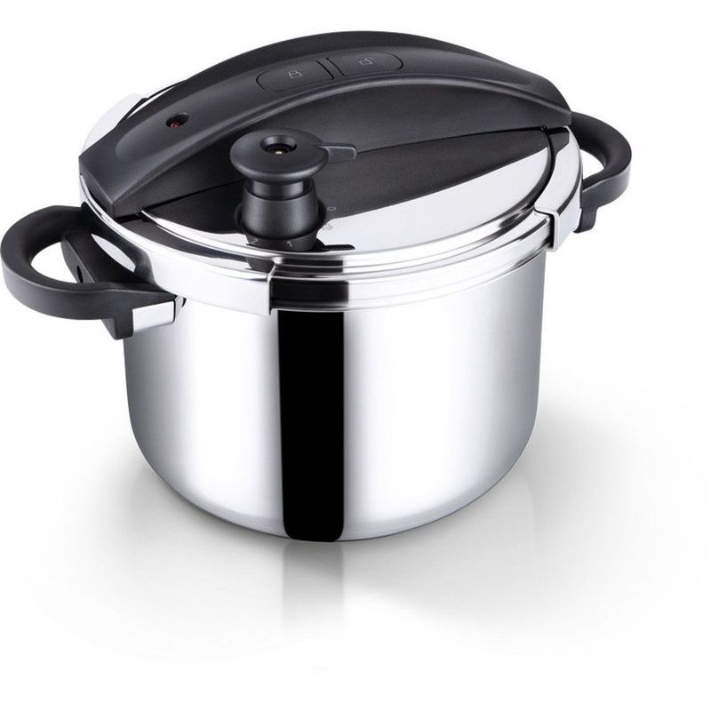 LAMART - Olla A Presion Lamart LTDSD6 6Lt Acero Inoxidable Abre Facil