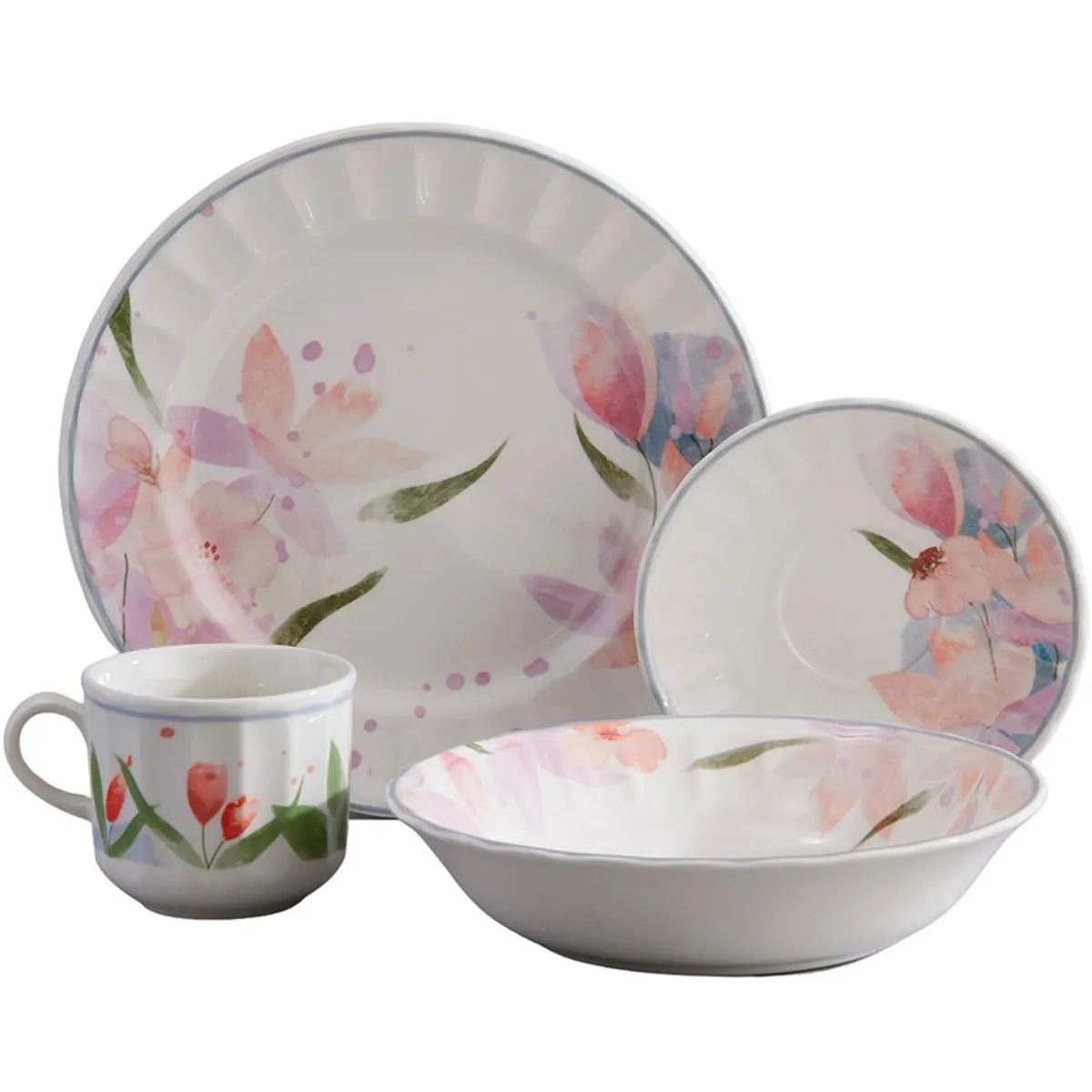 CORONA - Vajilla corona arles 4 puestos 16 piezas vl135h040116