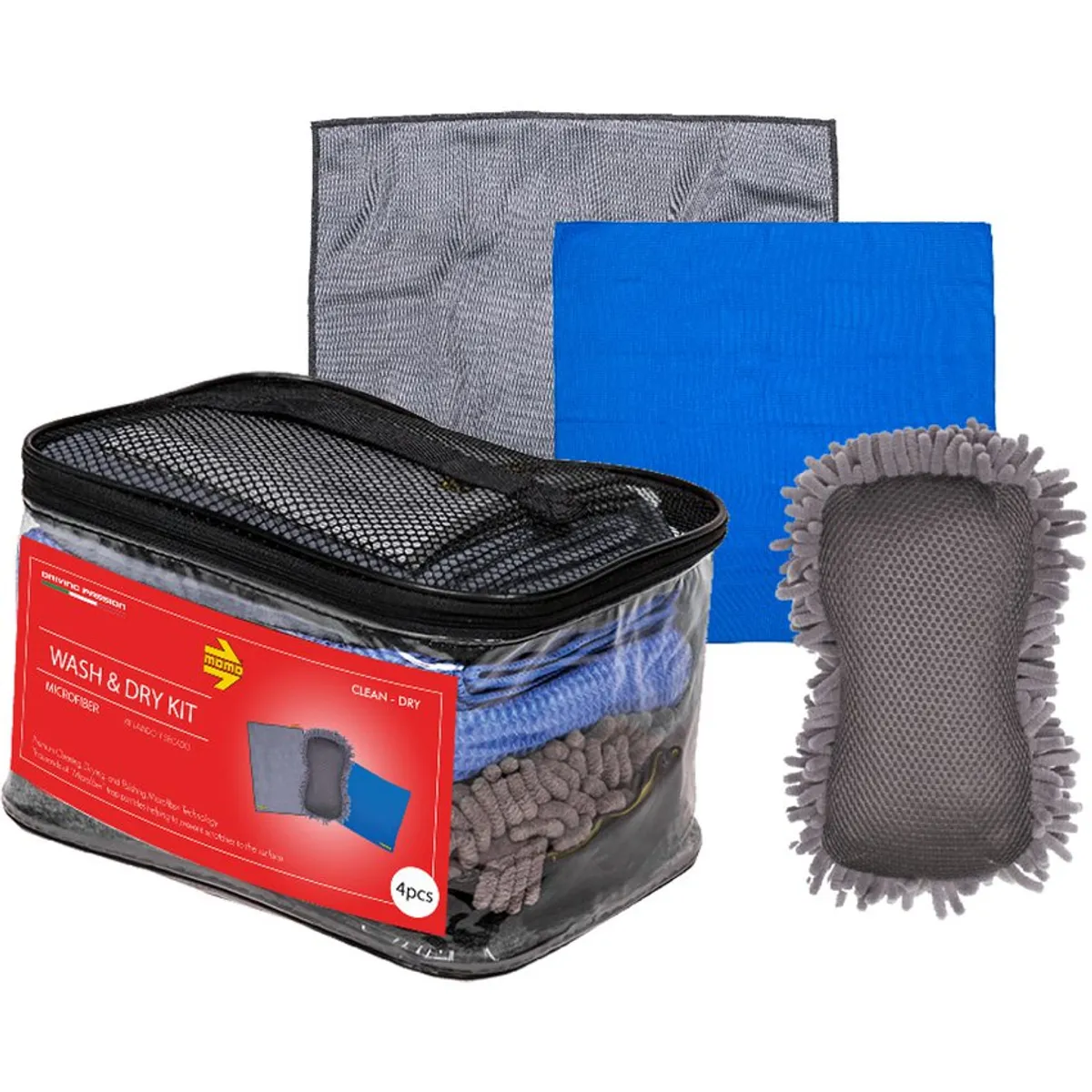 MOMO - Kit Lavado Carro Secado Microfibra Limpieza Momo ACK001