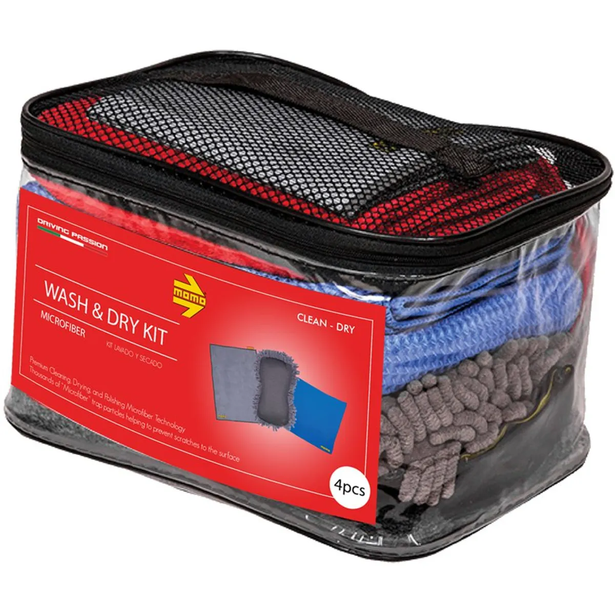 MOMO - Kit Lavado Carro Secado Microfibra Limpieza Momo ACK001