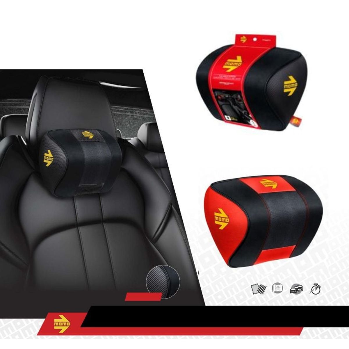 MOMO - Apoya Cabeza Carro Almohada Cuello Cervical Momo NP01R