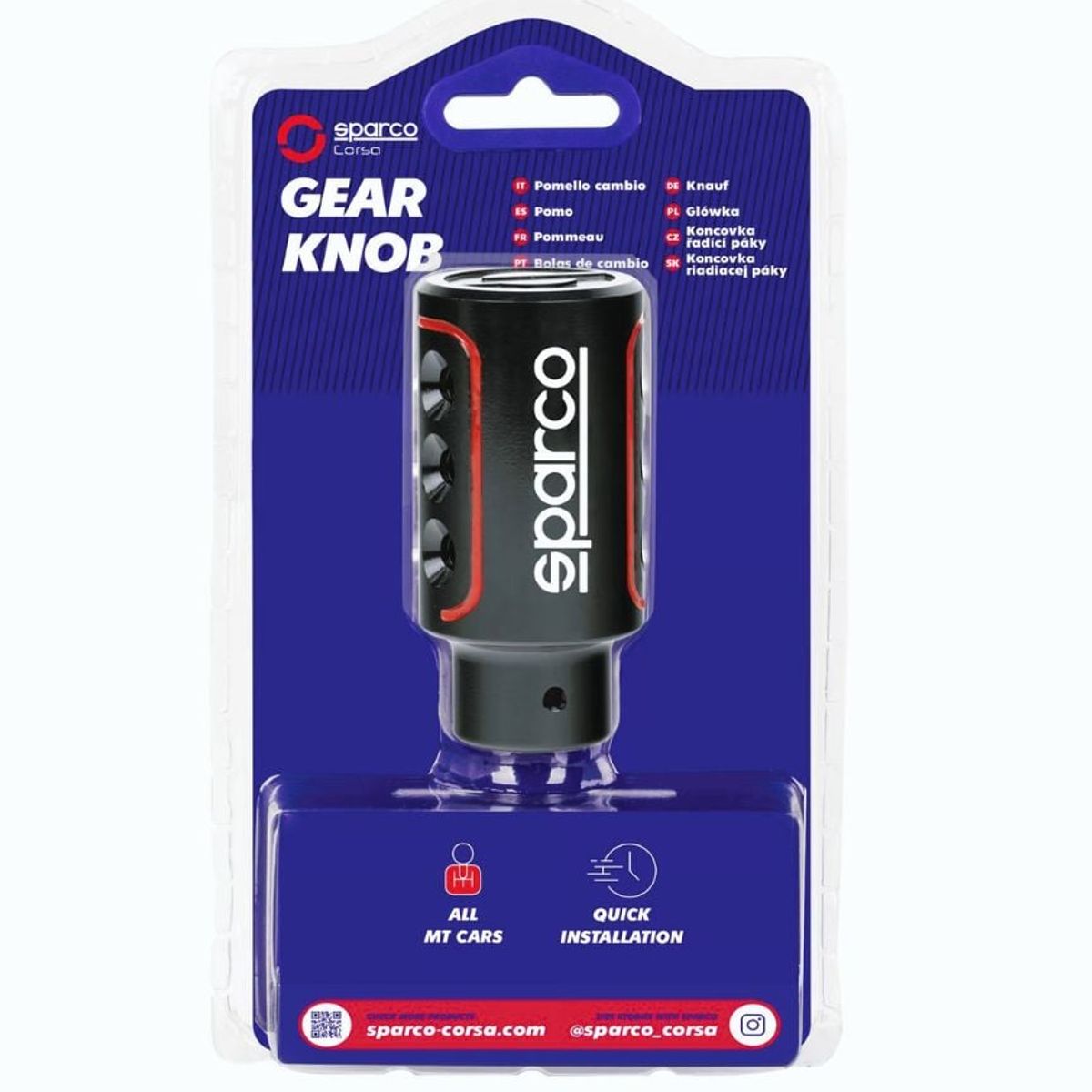 SPARCO - Pomo De Cambio Carro Perilla Cambios Racing Sparco OPC0103