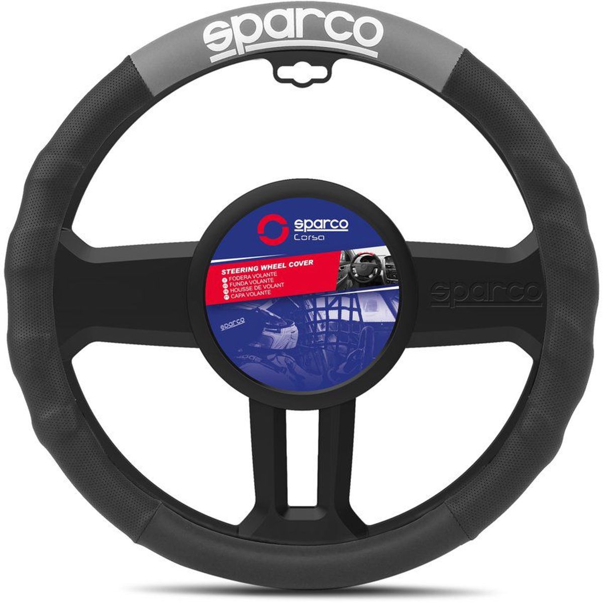 SPARCO - Cubre Volante Forro Protector Timon Gris Sparco SPC1111GRP