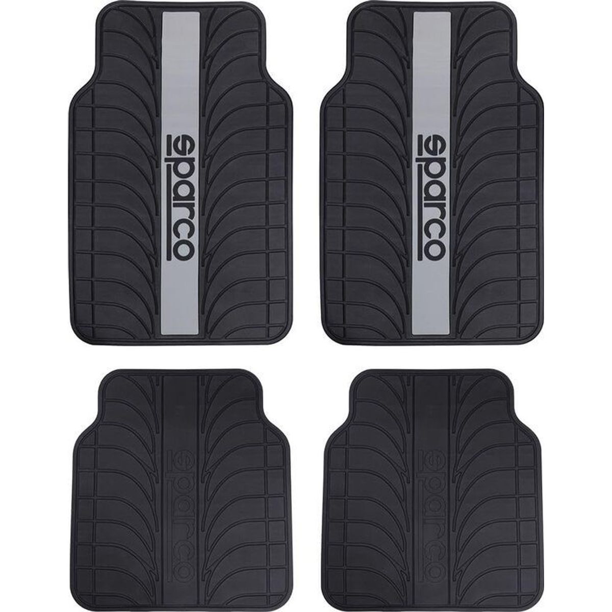 SPARCO - Tapete 4 Piezas Carro Piso Vehiculo Sparco SPC1913GR