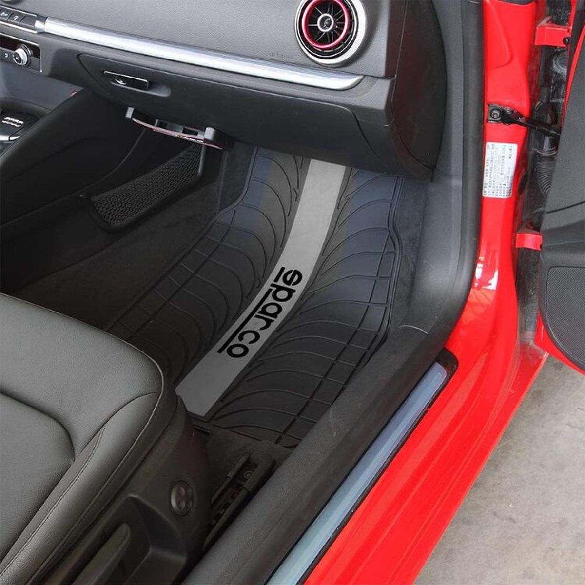 SPARCO - Tapete 4 Piezas Carro Piso Vehiculo Sparco SPC1913GR