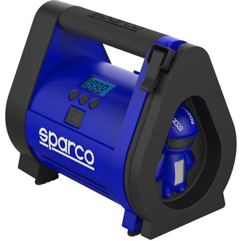 SPARCO - Compresor Aire Medidor Presión Carro Llantas Sparco 100PSI