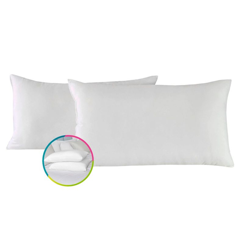 HOGARETO - Set x 2 Almohadas Siliconadas 90x50cm Hogareto Blanco