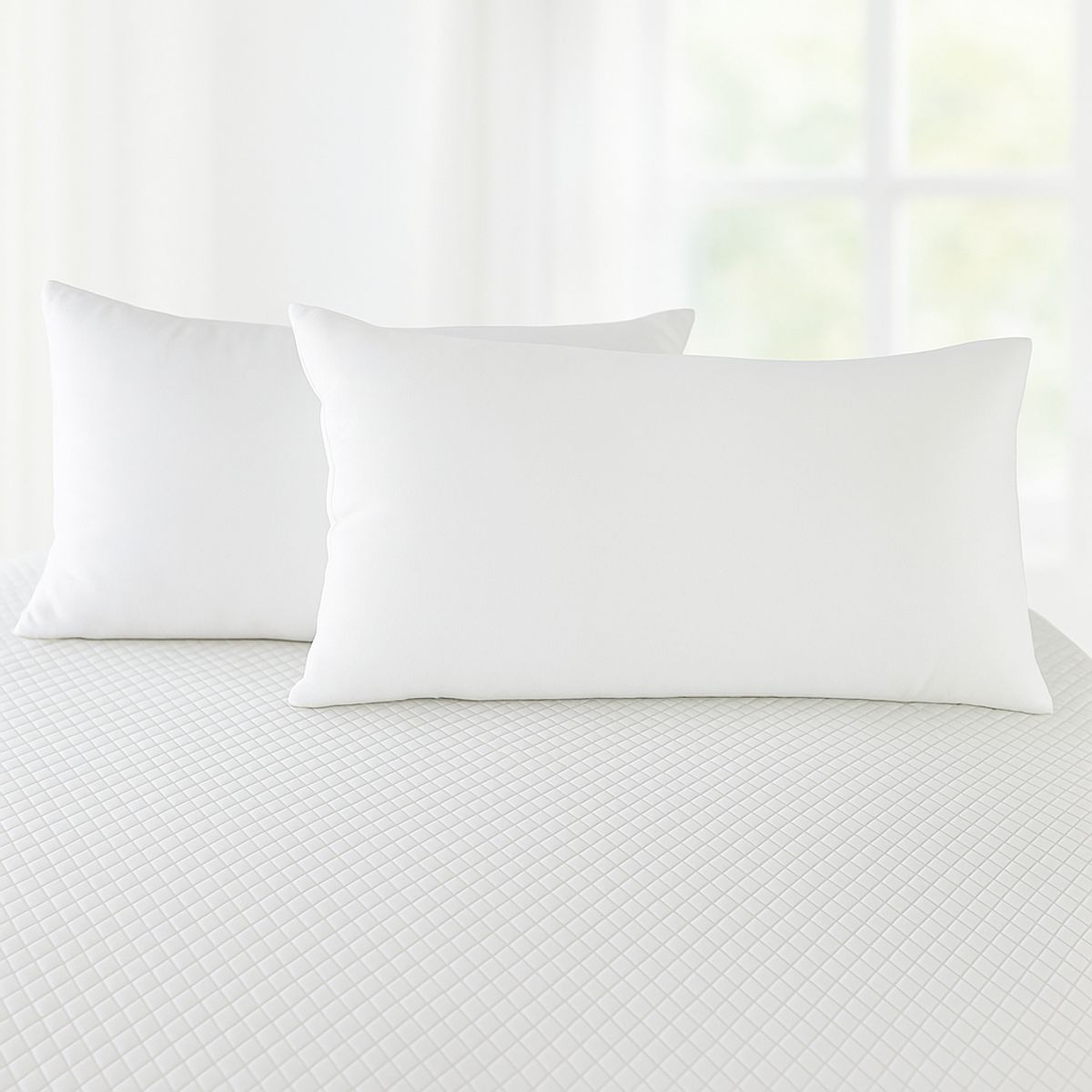 HOGARETO - Set x 2 Almohadas Siliconadas 90x50cm Hogareto Blanco