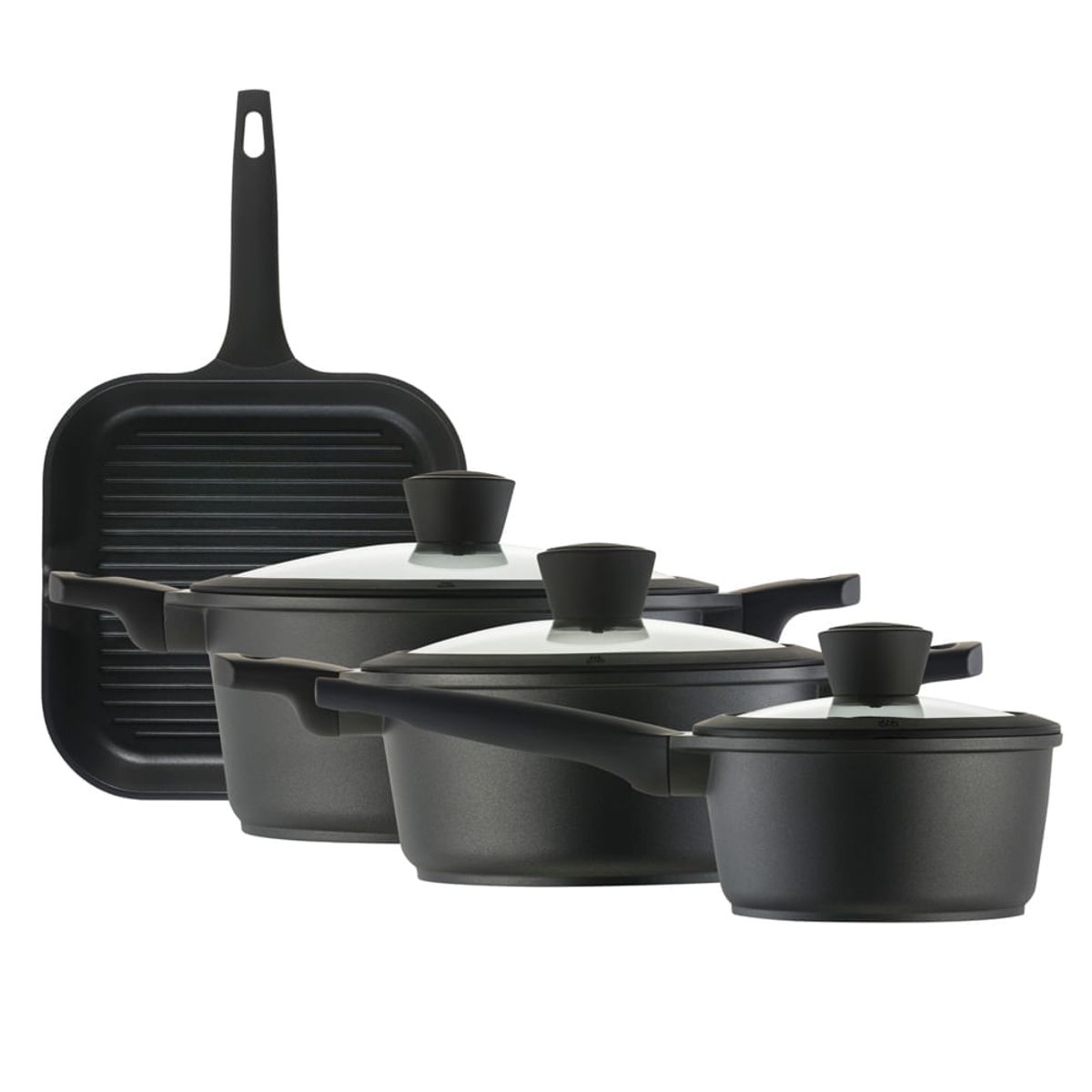 ILKO - Batería aluminio 7 piezas ilko majestic antiadherente