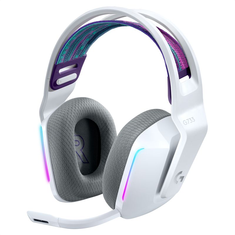 LOGITECH - Logitech G733 Diadema Gamer Inalámbrica  Rgb Lightsync - Blanco