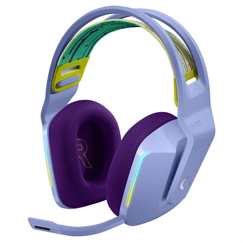 LOGITECH - Logitech G733 Diadema Gamer Inalámbrica  Rgb Lightsync - Lila