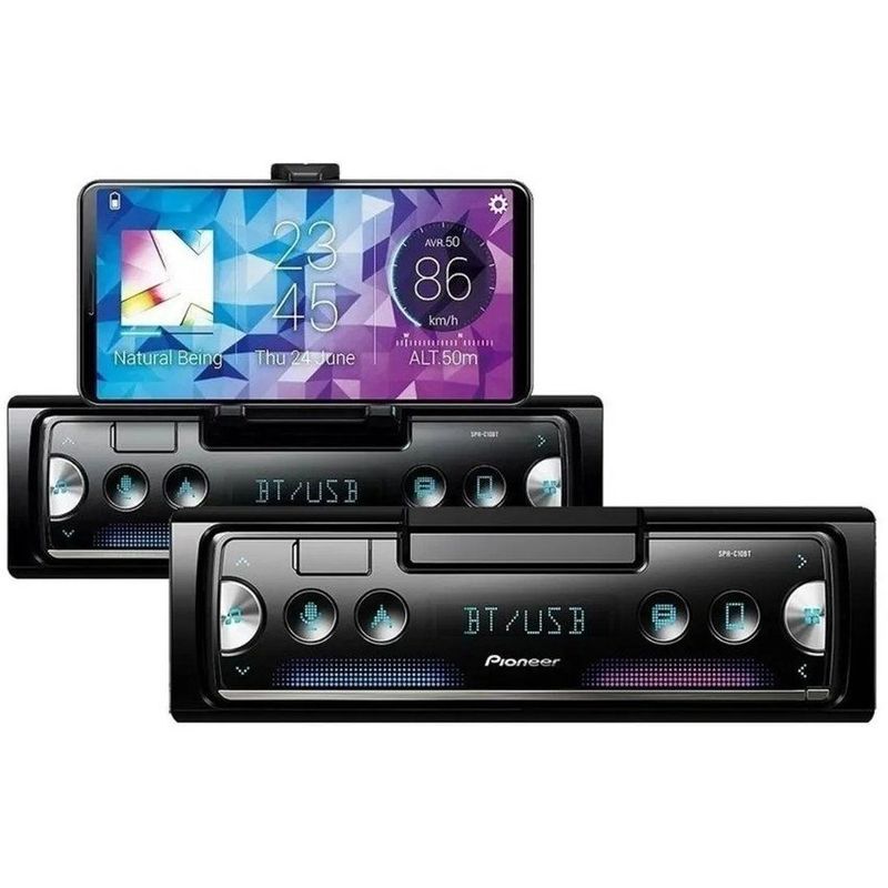PIONEER - Radio Carro Bluetooth USB MP3 Android Pioneer SPH-C10BT