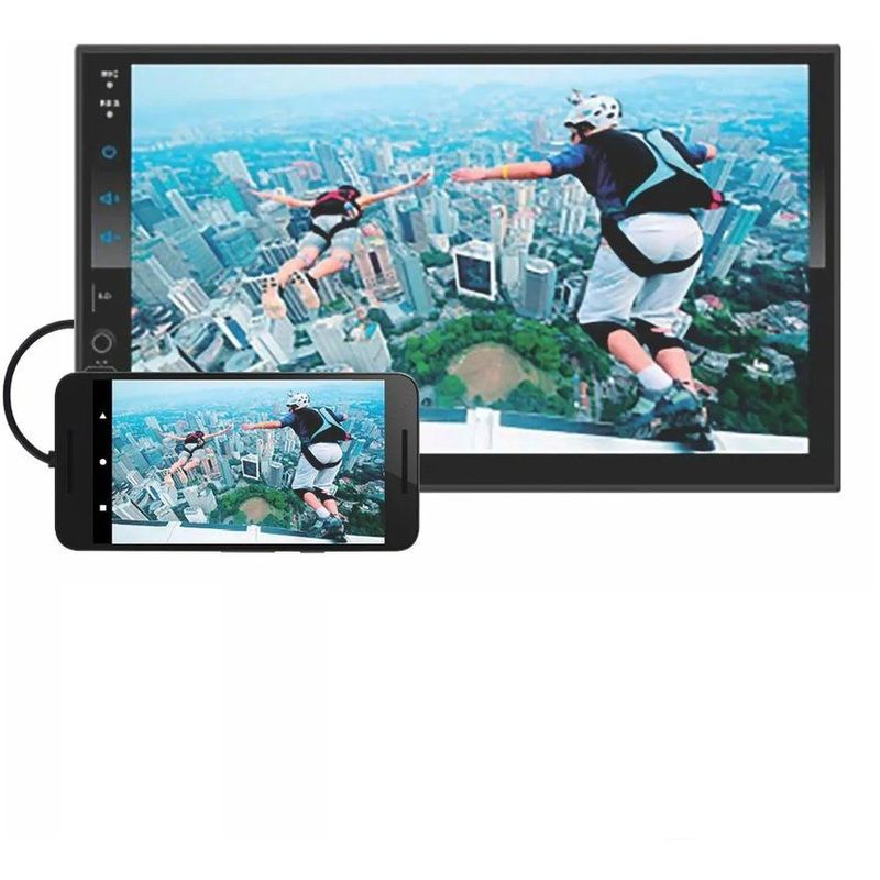 BOWMANN - Radio Carro Pantalla Tactil Bluetooth Mirrorlink USB Bowmann DD-5800L