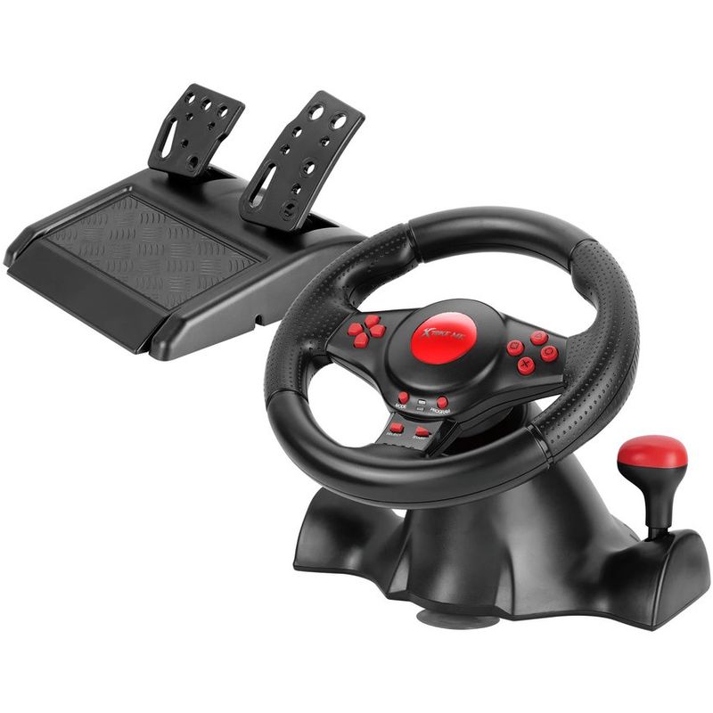 XTRIKE ME - Volante Juegos Carrera  Pedales Simulador Manejo Xtrike Me GP-903.