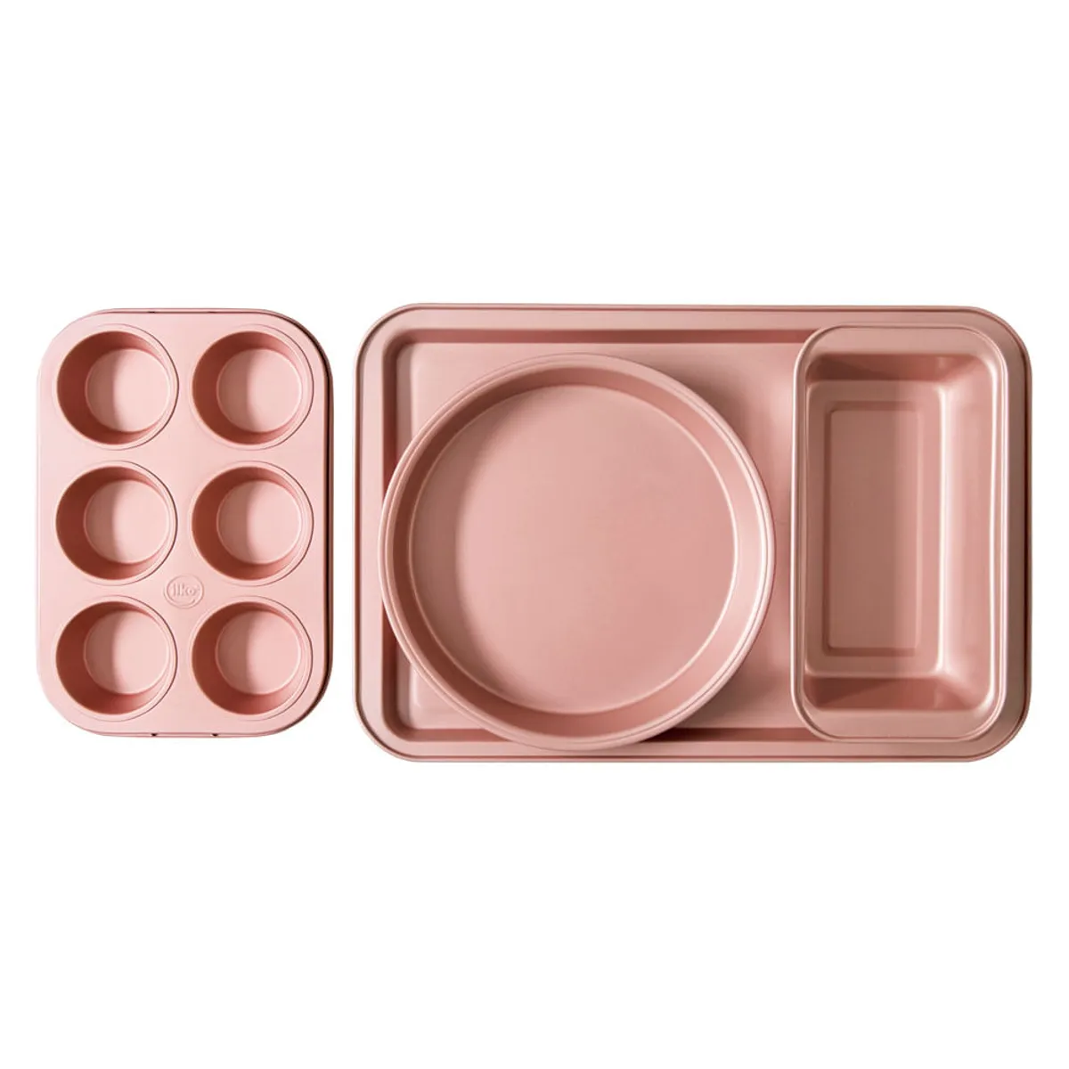 ILKO - Set de 4 Moldes Antiadherente ILKO Rose Gold