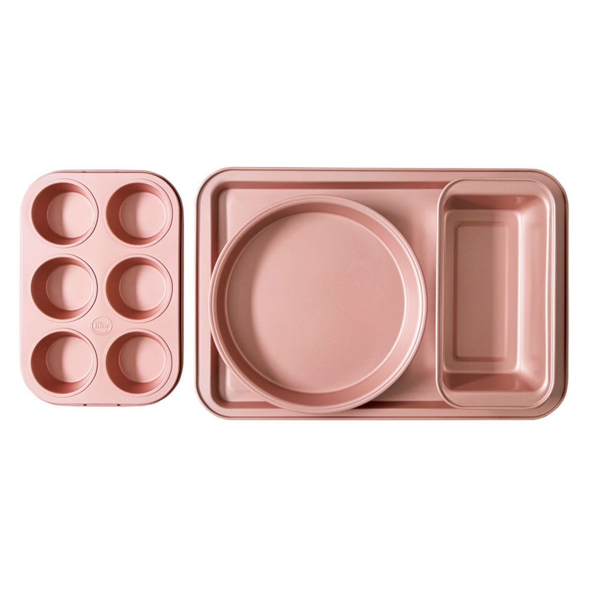 ILKO - Set de 4 Moldes Antiadherente ILKO Rose Gold