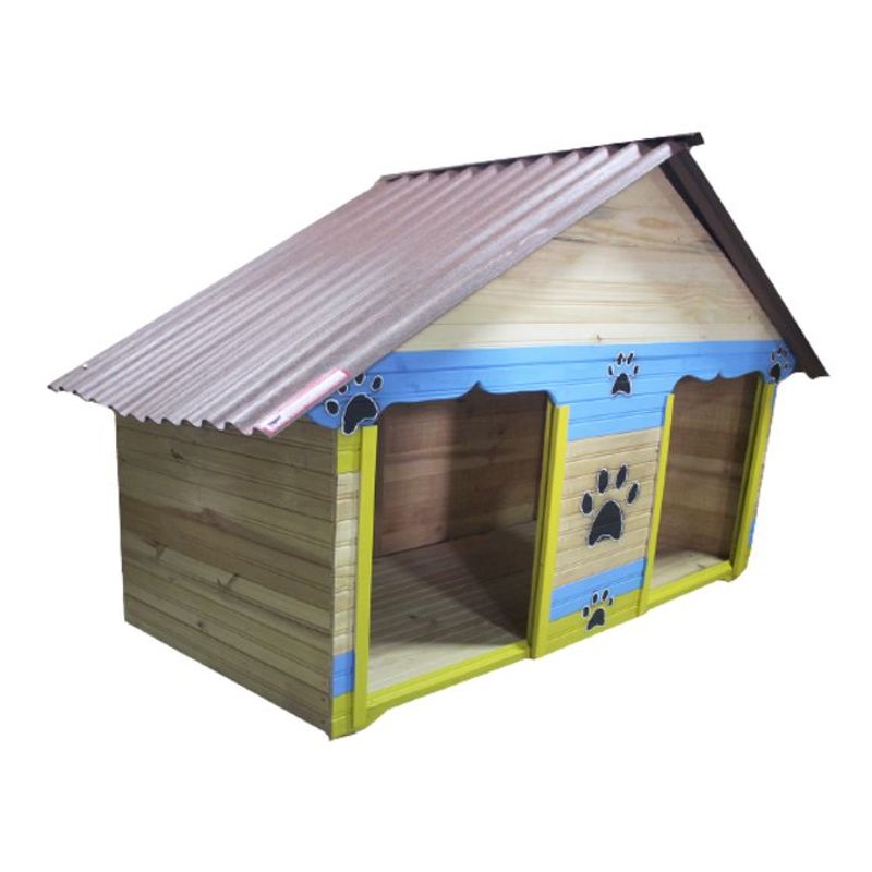 MAOS - Casa Para Perro fresh doble AZUL- Maospets