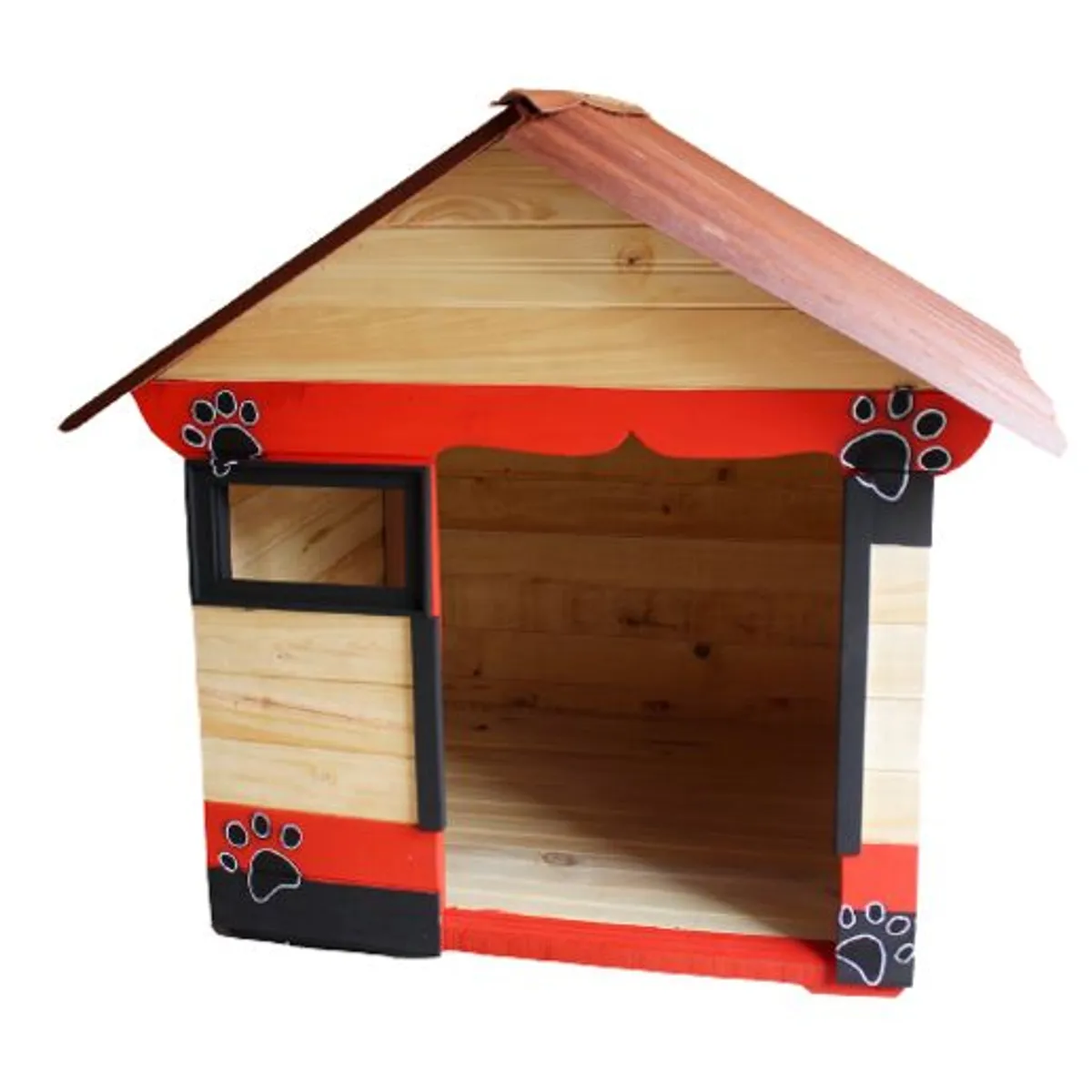MAOS - Casa Para Perro Jumbo Roja Desarmable - Maospets
